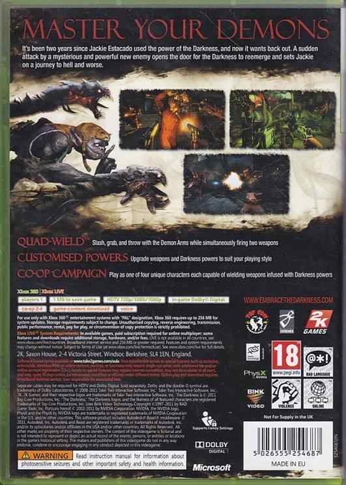 Darkness II - XBOX 360 (B Grade) (Genbrug)